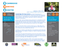 Tablet Screenshot of cambridgedrivingcentre.co.uk